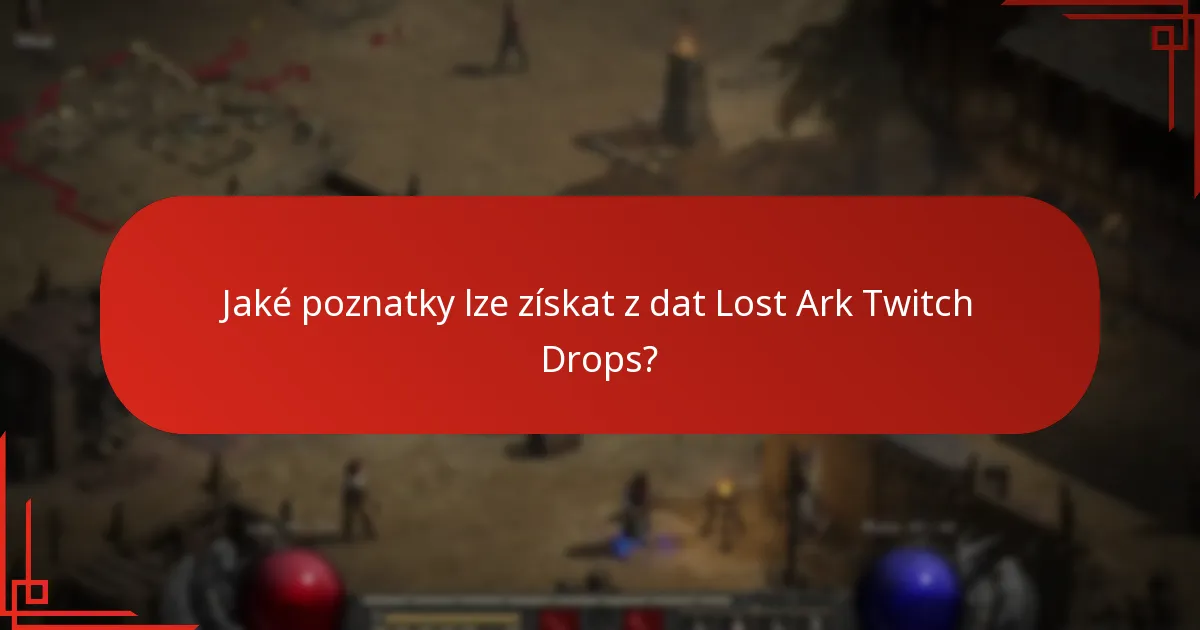 Jaké statistiky jsou k dispozici pro Lost Ark Twitch Drops?